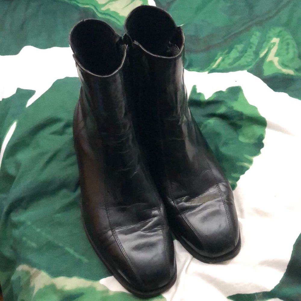 Genuine leather back boots- men